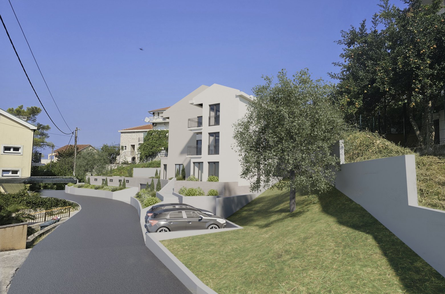 Zu verkaufen: Einzimmerwohnung 46 m2 - Marići, Tivat — 2