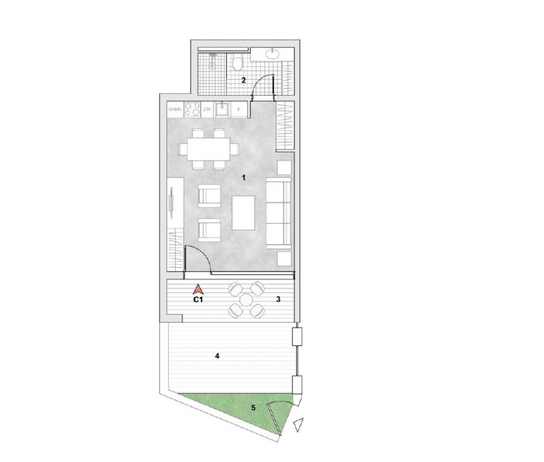 Garsonjera u Tivtu, 53m² 3