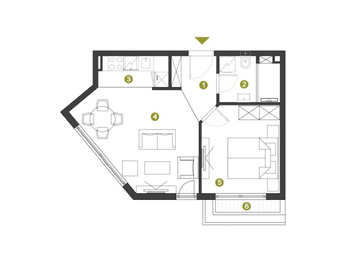 Luxury 1-bedroom apartment in Tivat for sale 4