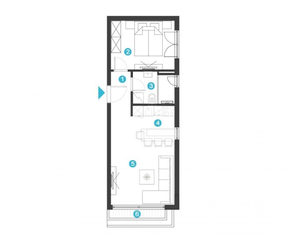 Luxury 1-bedroom apartment in Tivat for sale 4