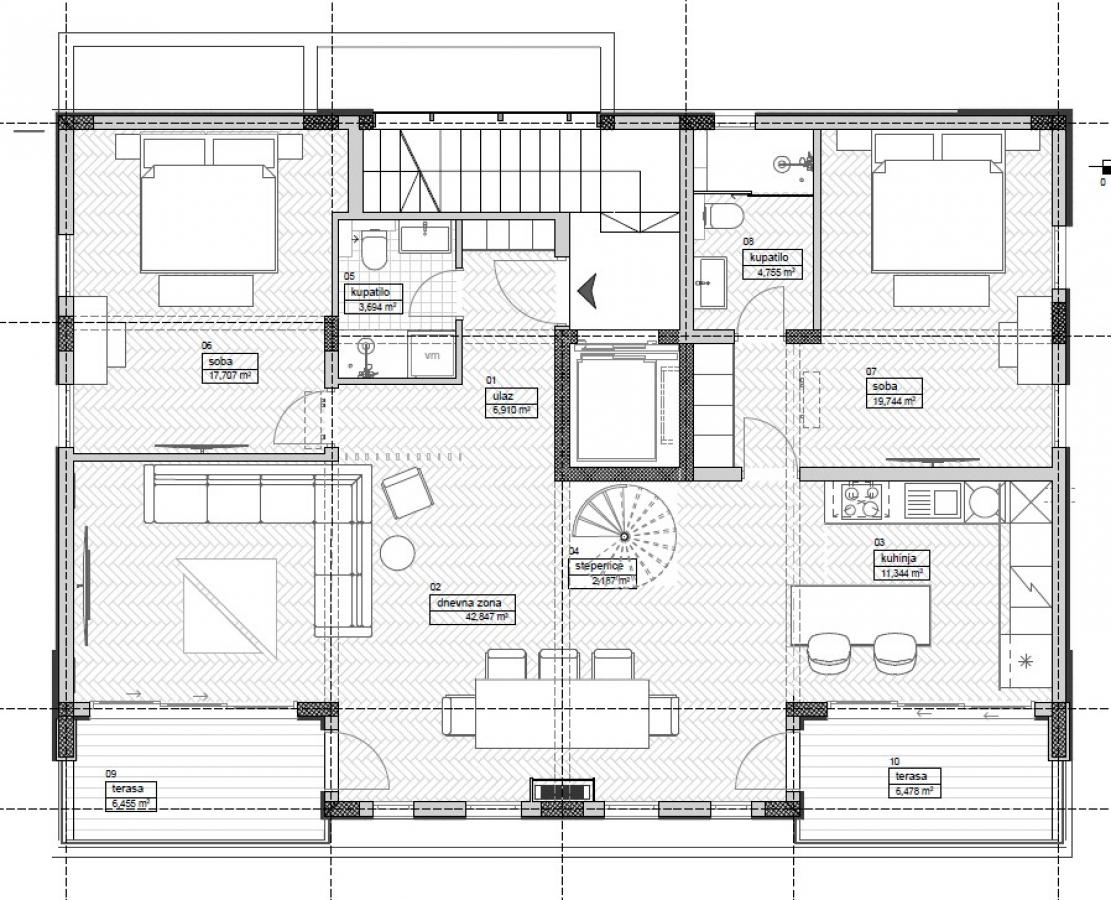 Luxury penthouse with a panoramic view of the sea in Budva is for sale 6