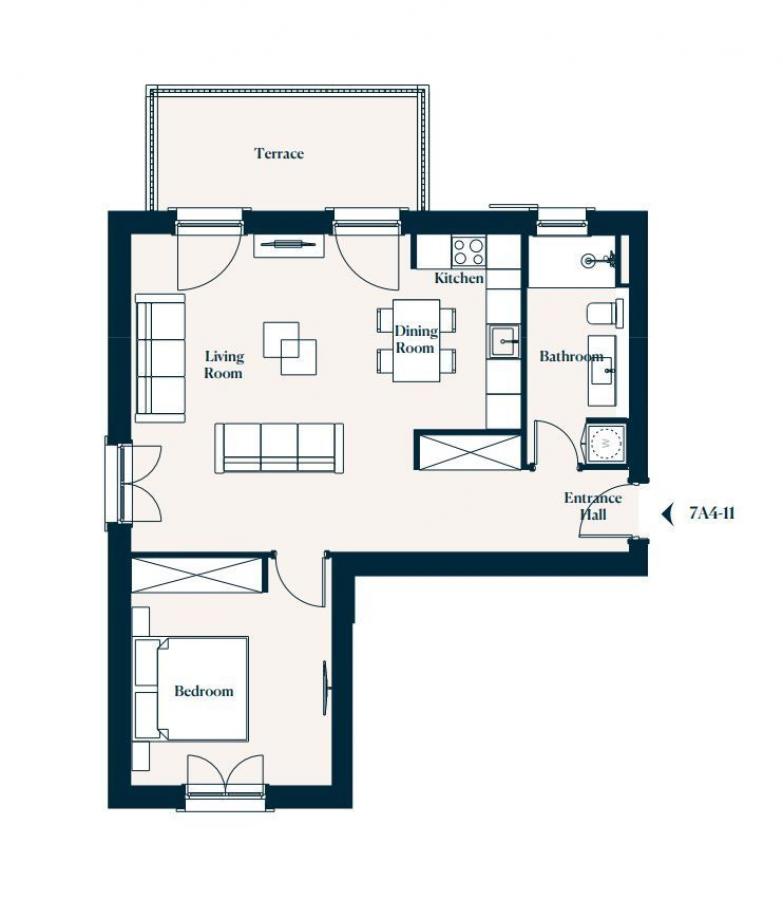 Beautiful one-bedroom apartment in the new Centrale complex, Lustica bay, Tivat 5