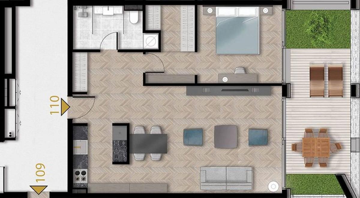 Jednoiposoban stan u Tivtu, 88m² 2