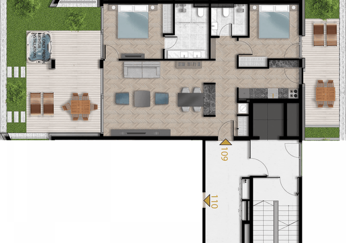Dvoiposoban stan u Tivtu, 143m² 2