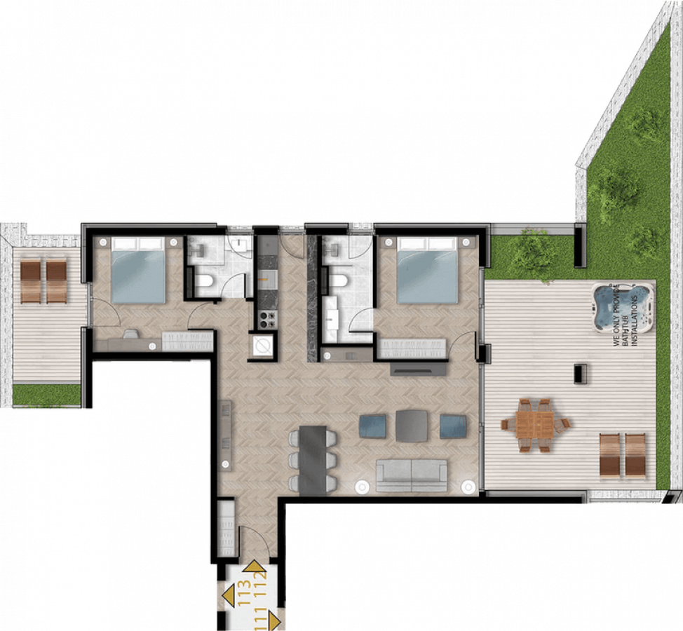 Dvoiposoban stan u Tivtu, 138m²
