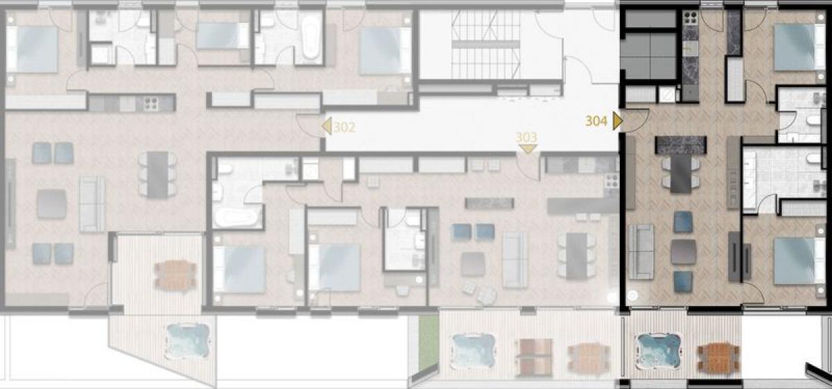 Extraordinary two-bedroom apartment; Completion: 2025. 2