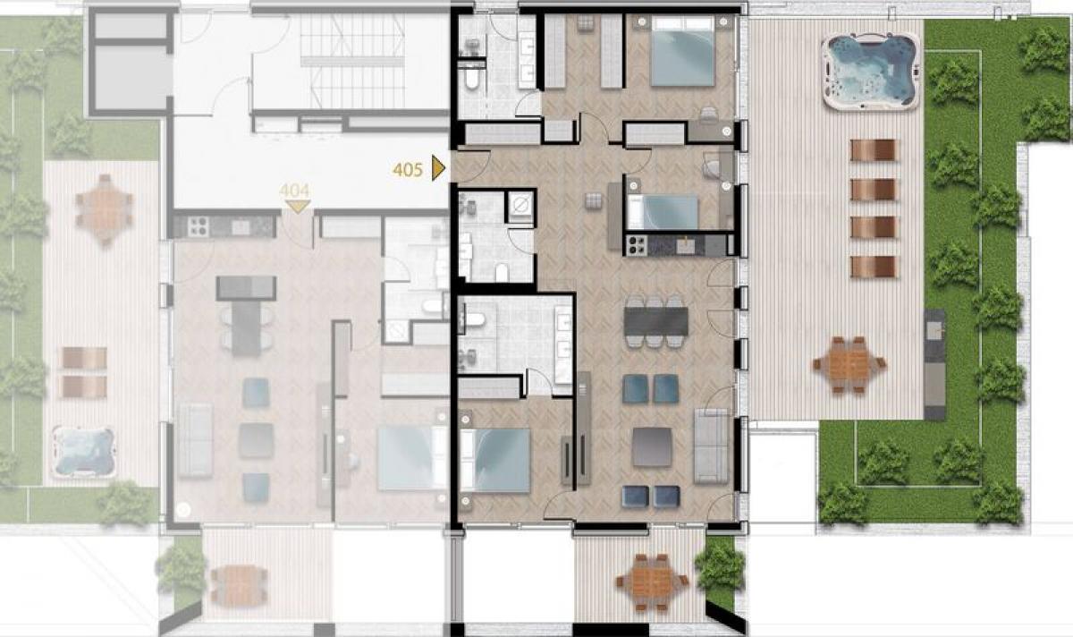 Troiposoban stan u Tivtu, 231m²