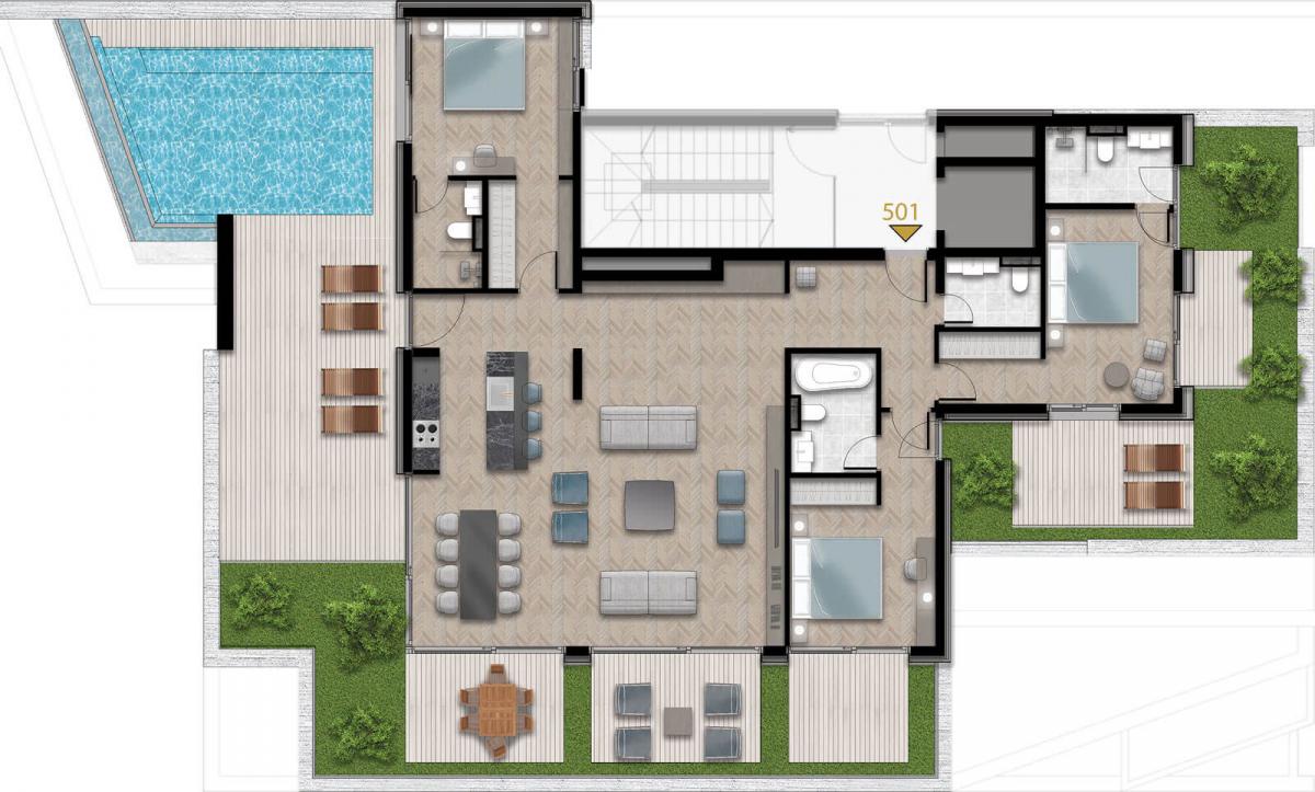 Troiposoban stan u Tivtu, 282m²