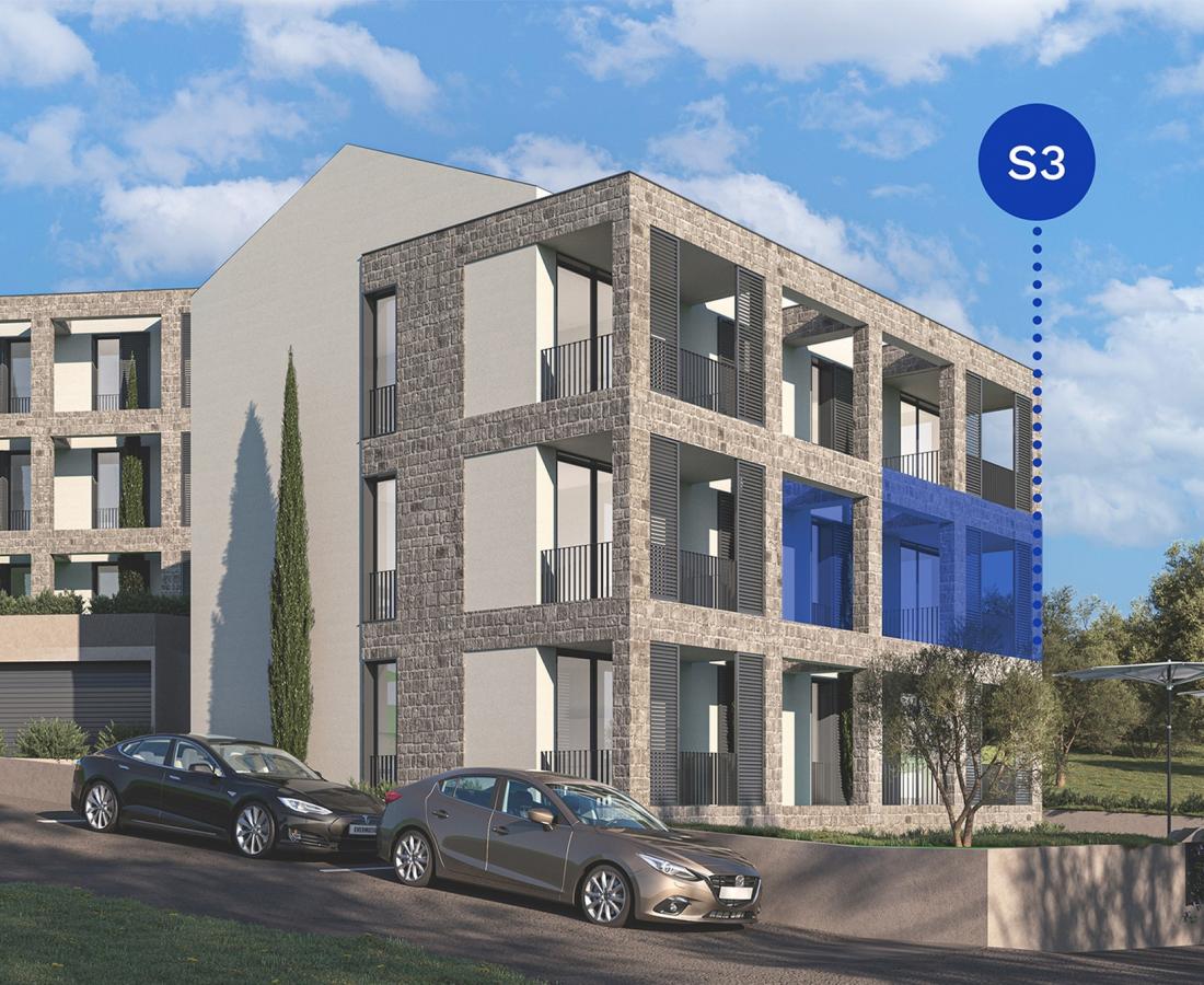 Jednoiposoban stan u Tivtu, 52m² 2