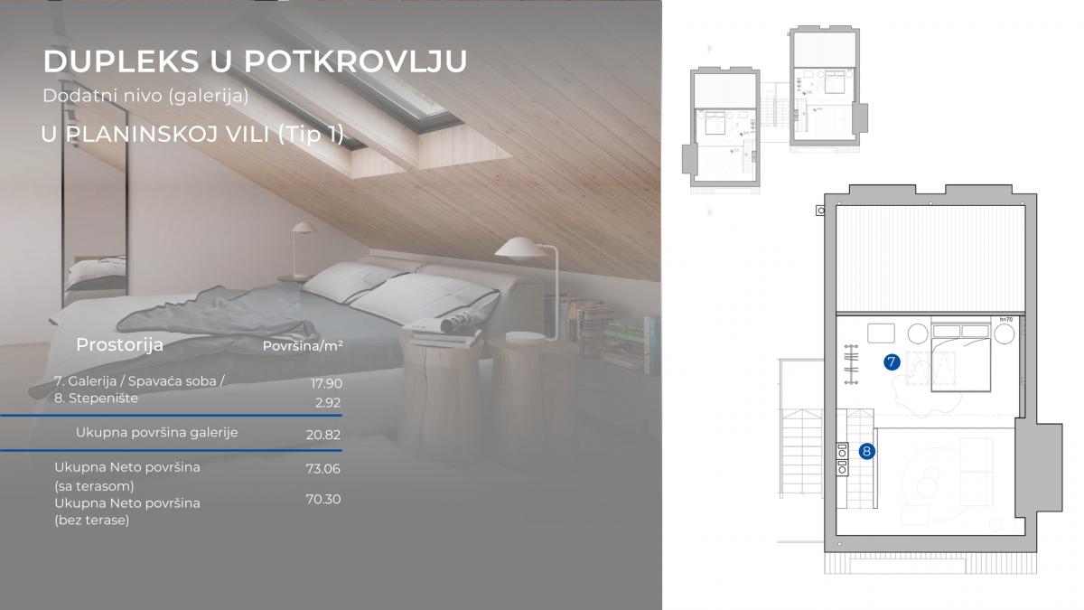 Troiposoban stan u Kolašin, 73m² 2