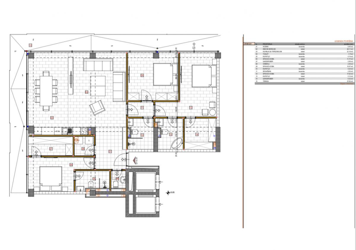 Stan u Podgorici, 174m² 18