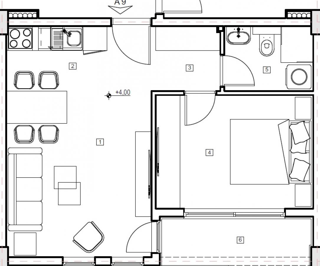Jednosoban stan u Budvi, 42m² 5