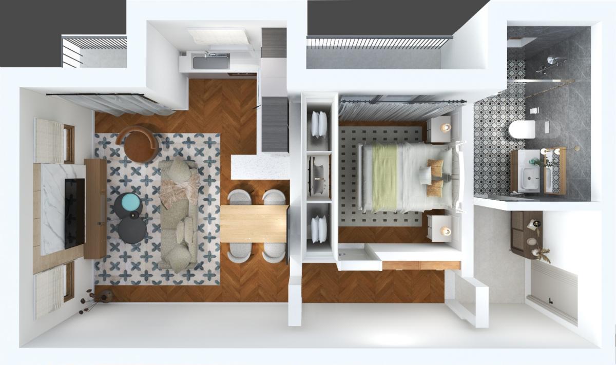 Jednoiposoban stan u Kotoru, 59m² 10