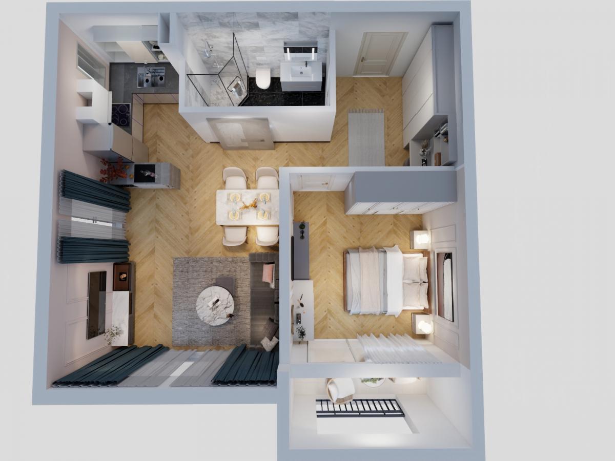 Dvosoban stan u Baru, 64m² 11