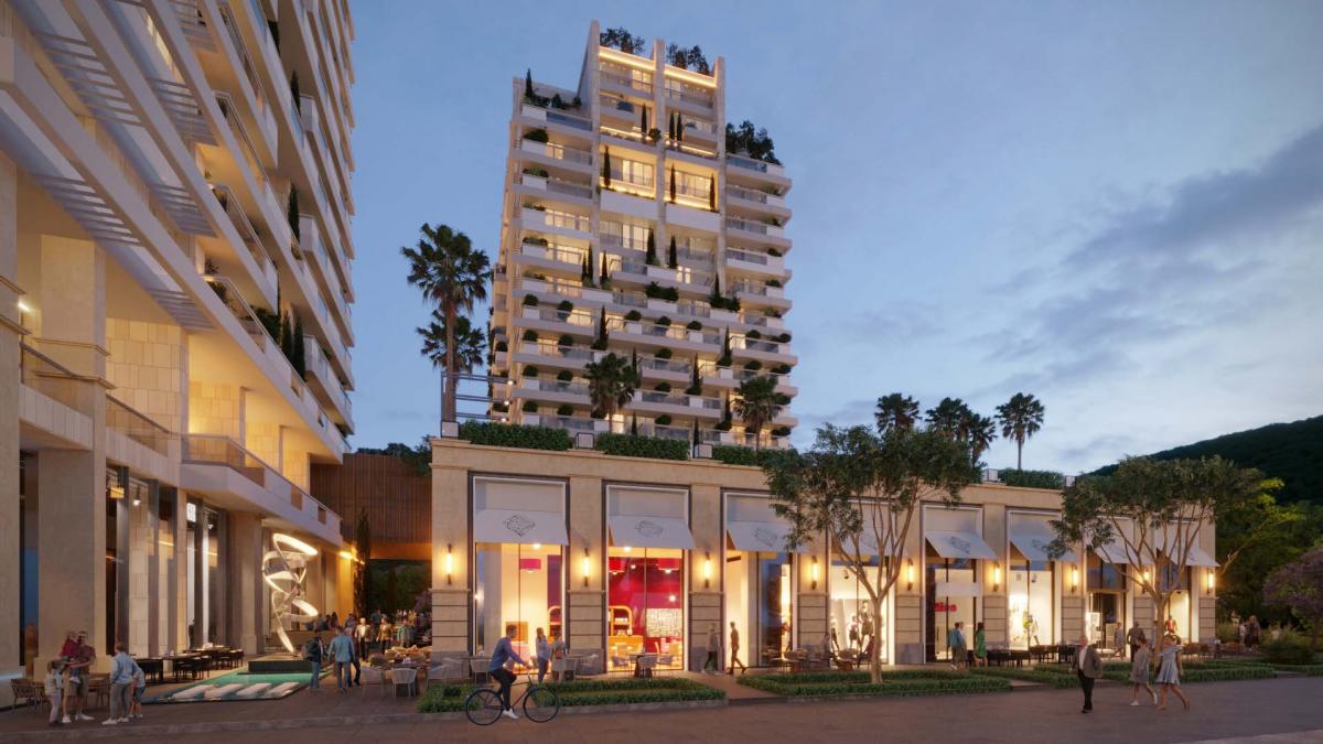 Luxury hotel with 212 residences, 144 rooms, and prime location near beach & city center 9