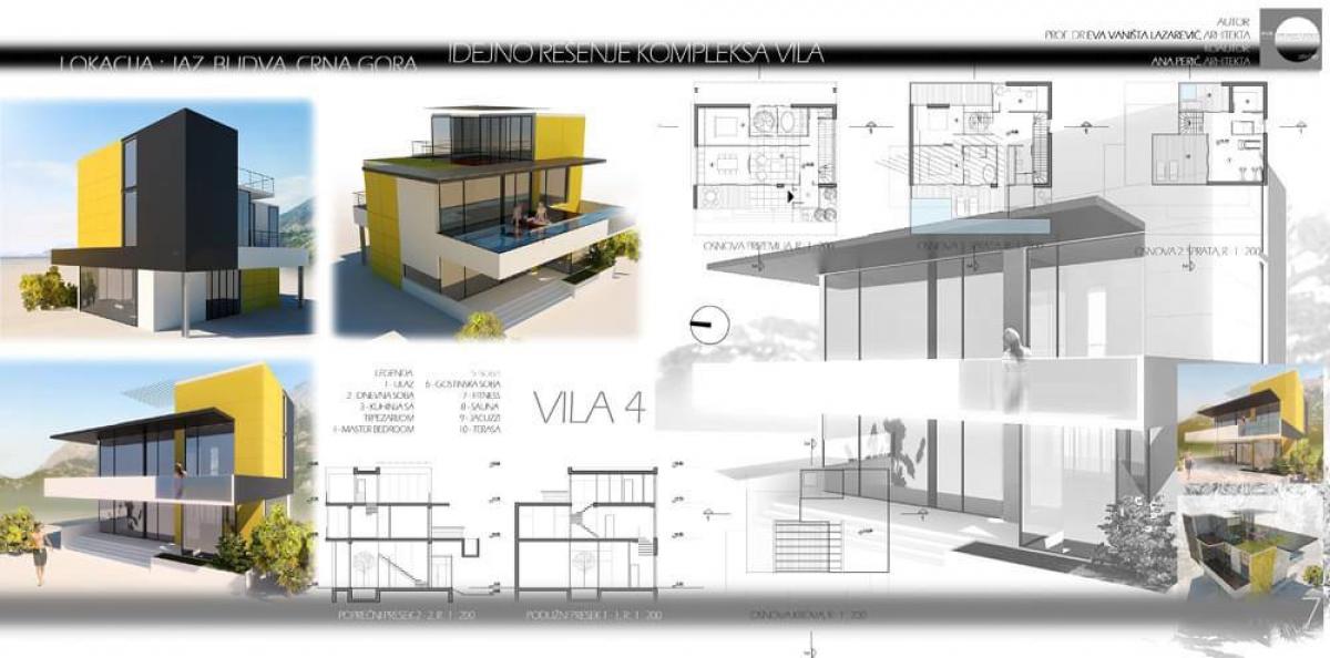 Urbanized land for sale, 955 m2 (GBA: 825 m2), Budva 5