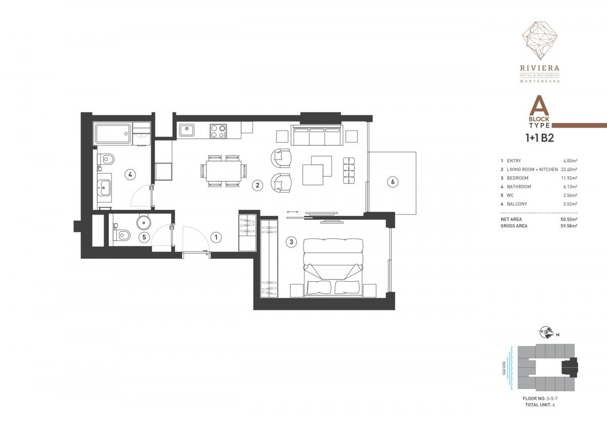 One bedroom apartment in residential complex, Budva 2