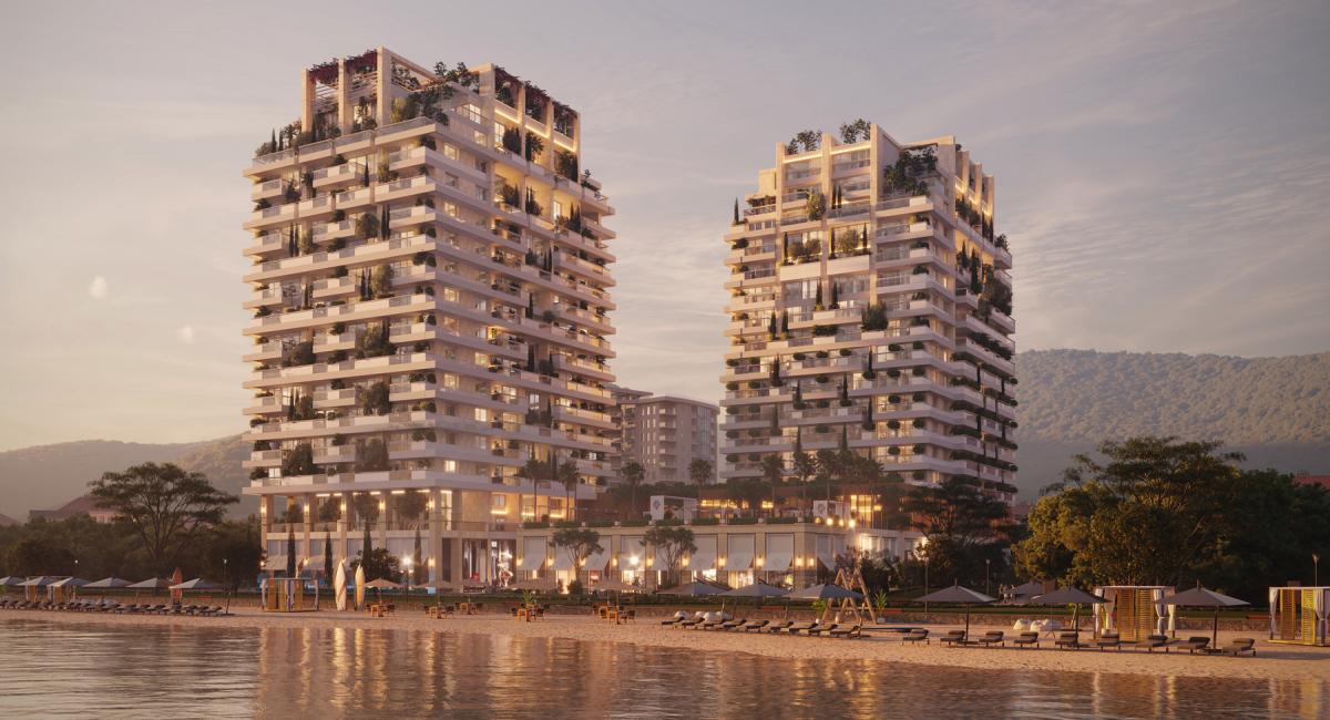 Three bedroom apartment in residential complex, Budva 14