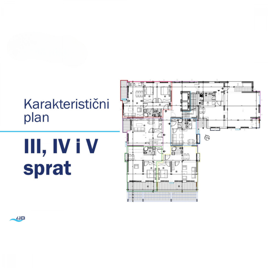 Apartments in construction 23 - 62 m2 in Bečići 6