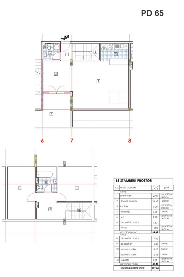 For sale: duplex apartment with terrace 107 m2 9