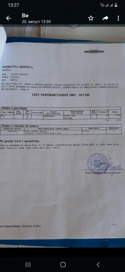 For sale: Urbanized land 1374 m2, GBA 800 m2 20