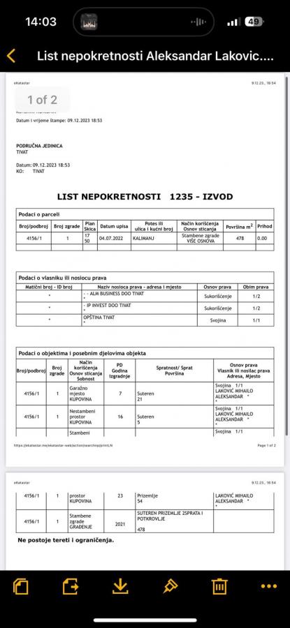 Dvoiposoban stan u Tivtu, 122m² 10