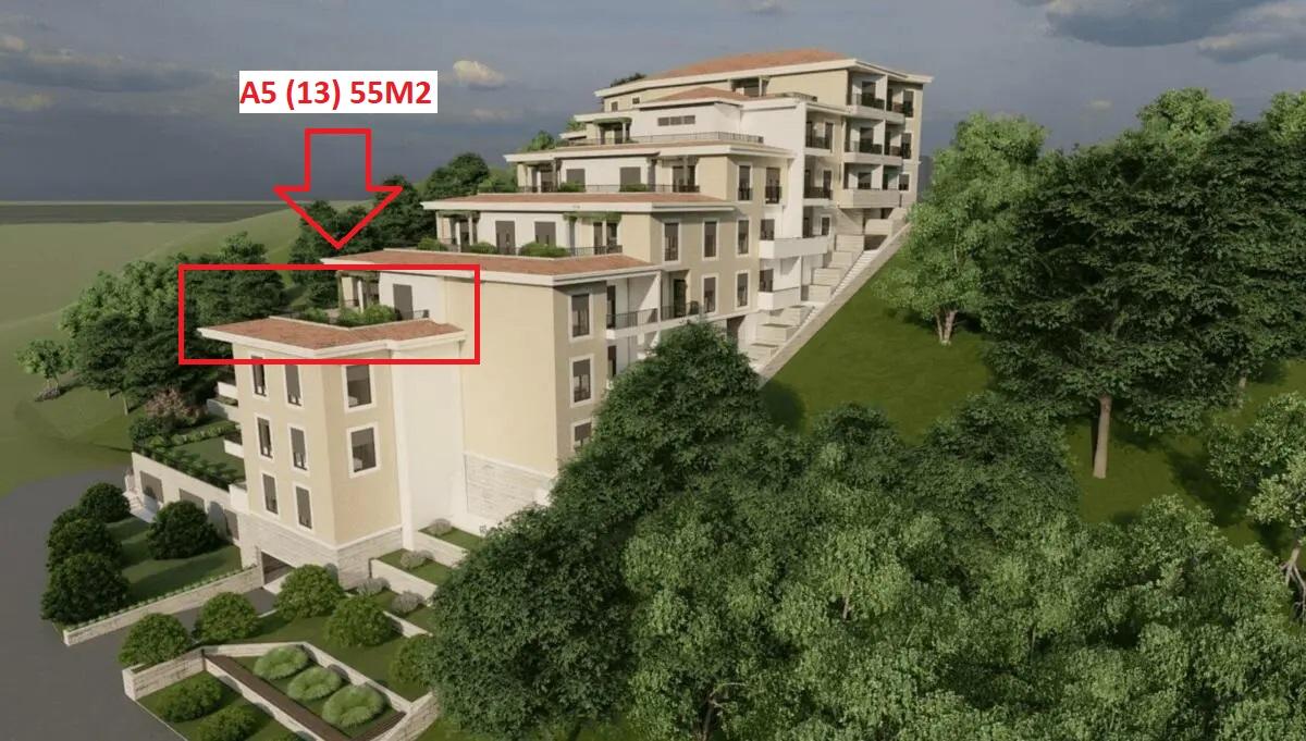 Complex in Bečići, just 700 m away from the sea; One bedroom apartment 56 m2 2