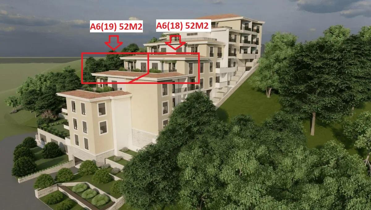 Complex in Bečići, just 700 m away from the sea; One bedroom apartment 53 m2 2