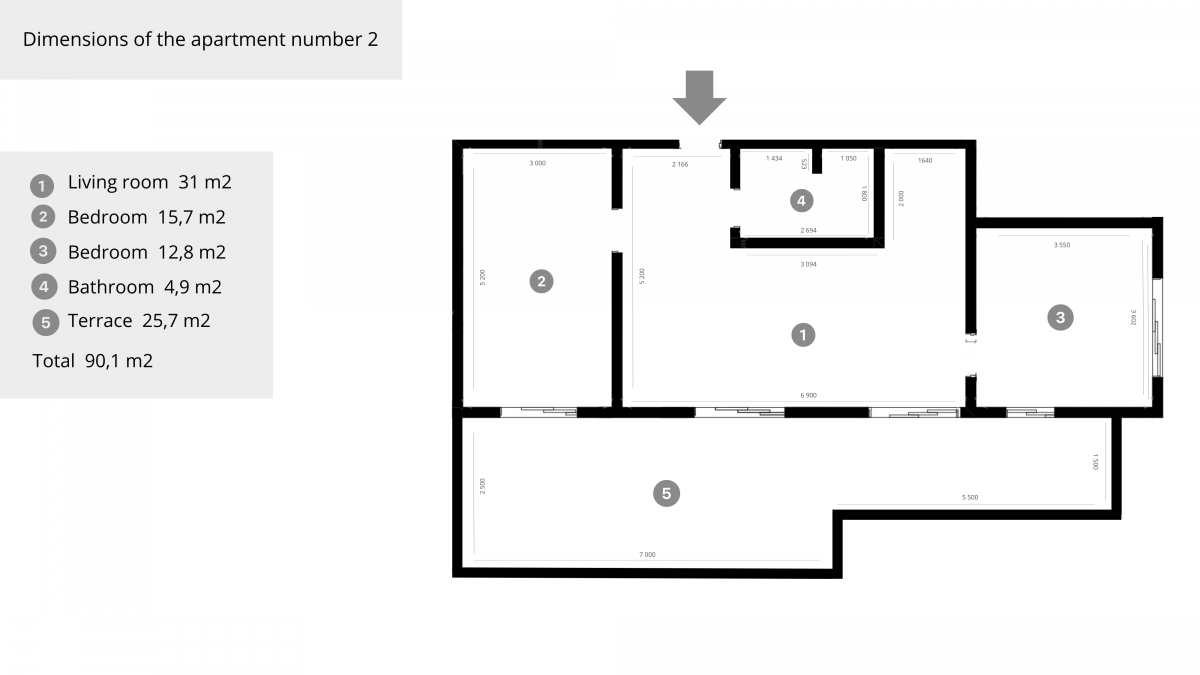 Two-Bedroom Apartment of 90 m2 for Sale in Prime Residence, Tivat 11