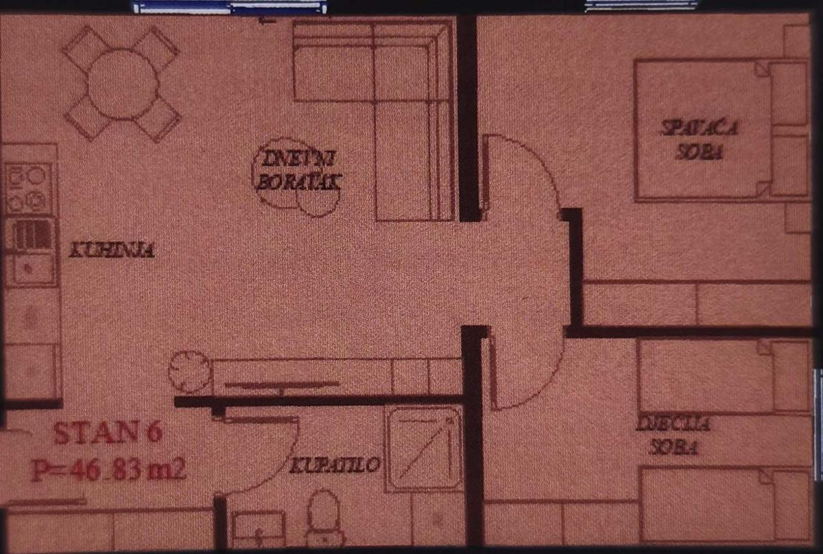 An apartment under construction in Gorica - Podgorica is for sale. 2