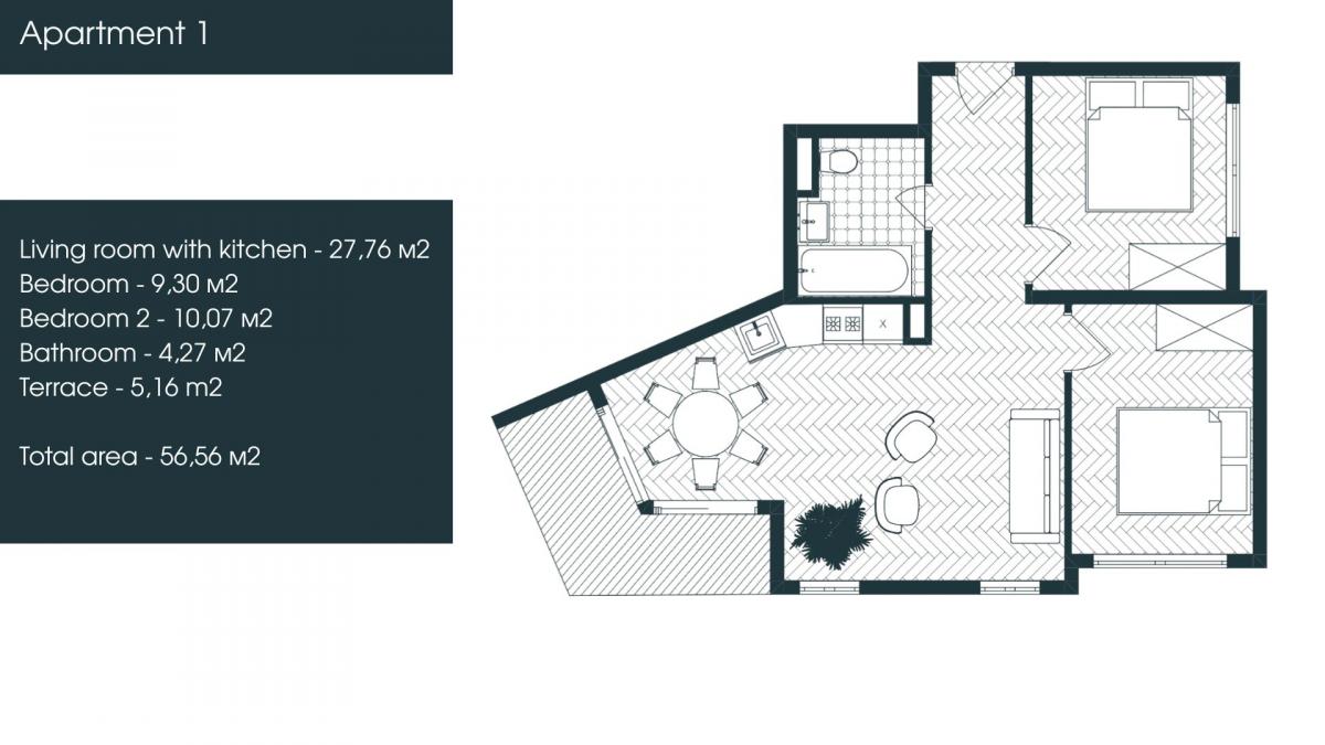 Apartment for Sale 56 m2 – Under Construction – Tivat, Donja Lastva 10