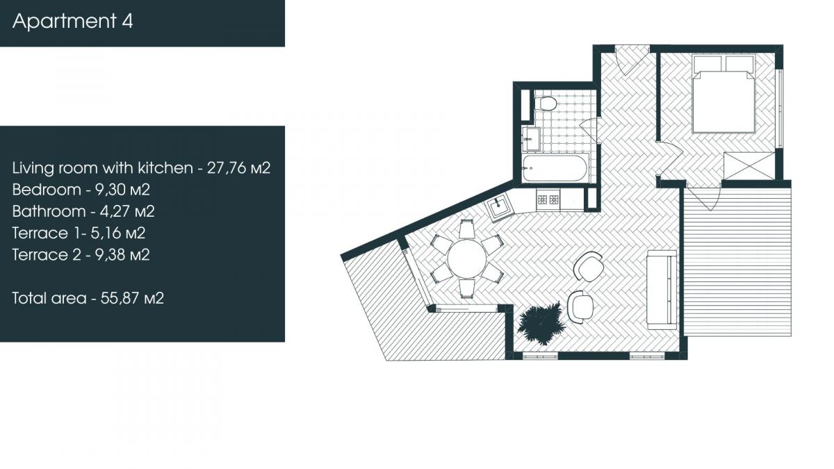 Apartment for Sale 56 m2 – Under Construction – Tivat, Donja Lastva 10