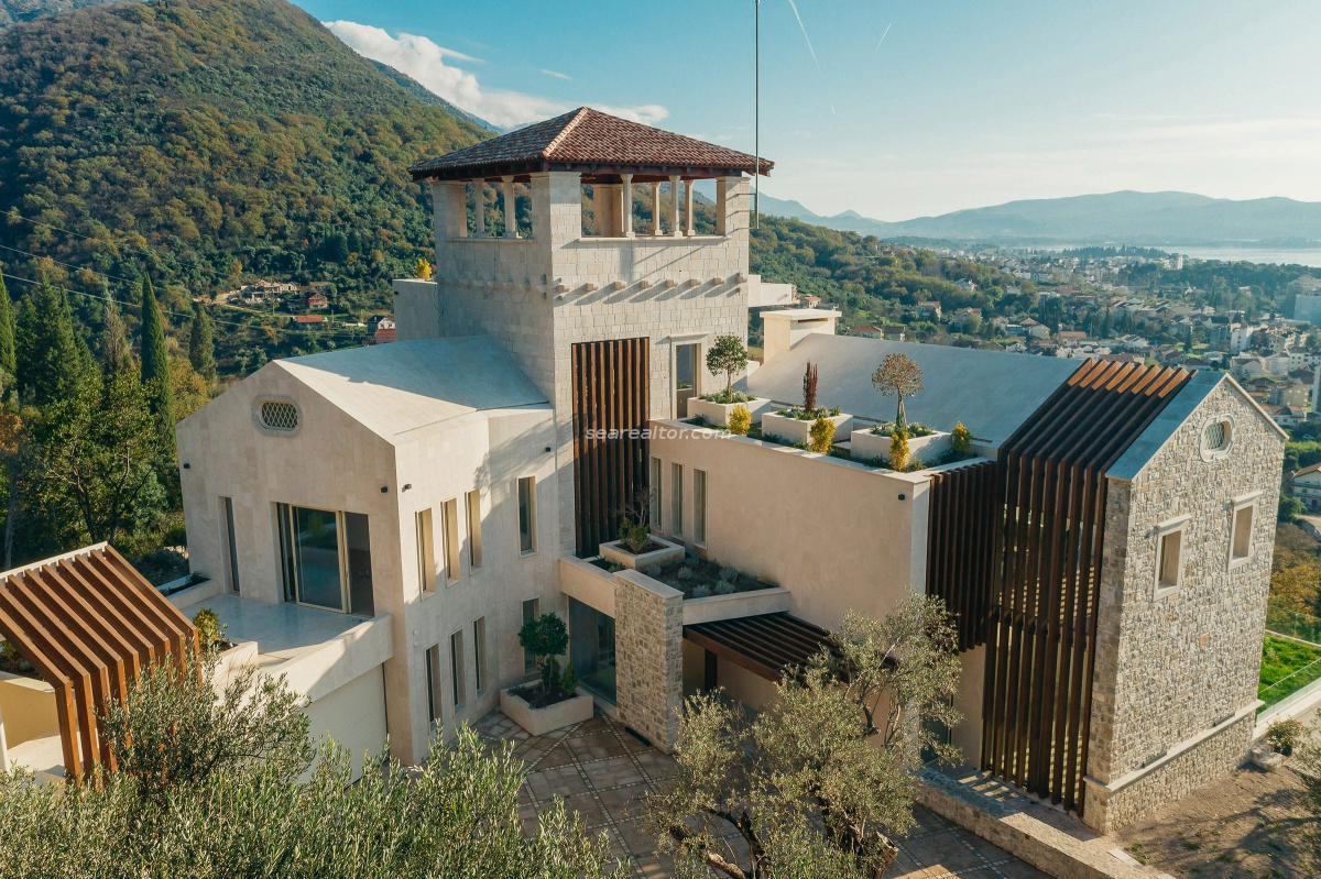 Magnificent villa with a panoramic view of the sea - Gornja Lastva, Tivat