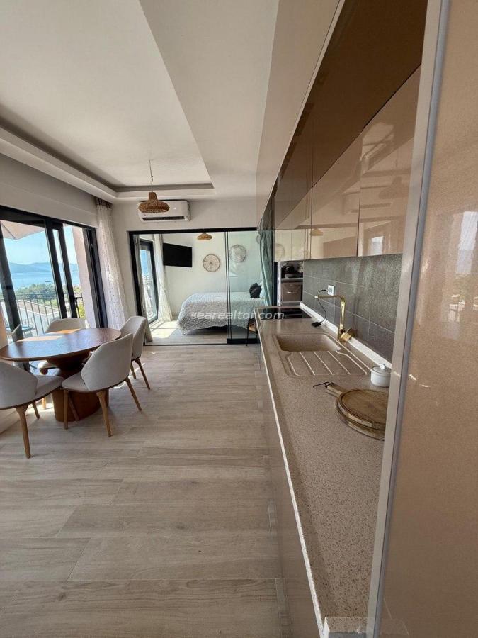 Modern two-bedroom apartment with panoramic sea views in Tivat 11