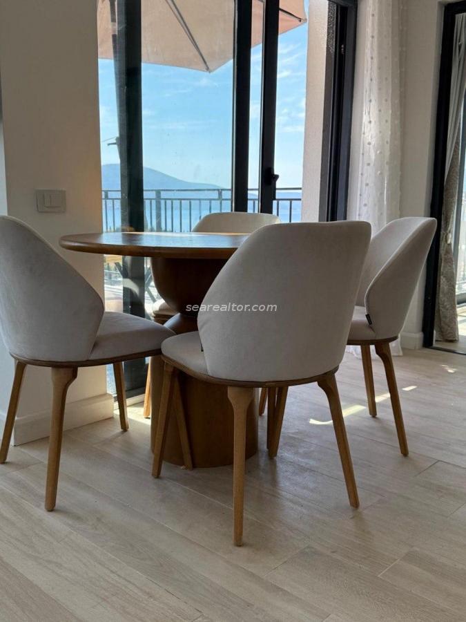 Modern two-bedroom apartment with panoramic sea views in Tivat 10