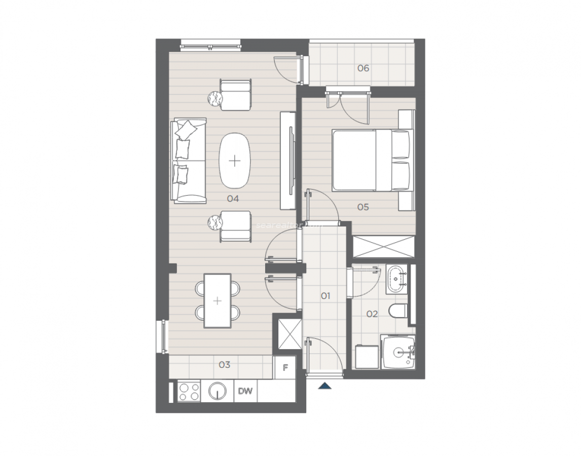 Jednosoban stan u Kotoru, 52m² 5