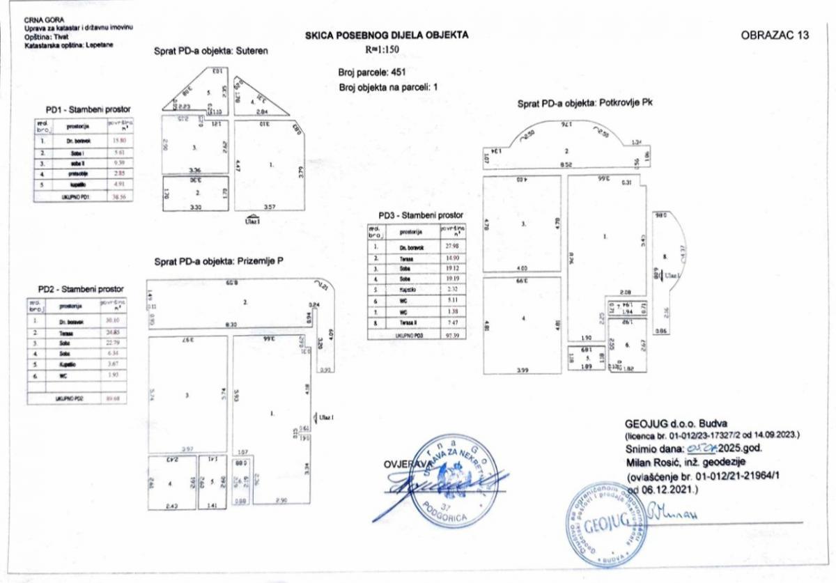 3-Story House 210m² with 3 Apartments - Opatovo, Tivat 17