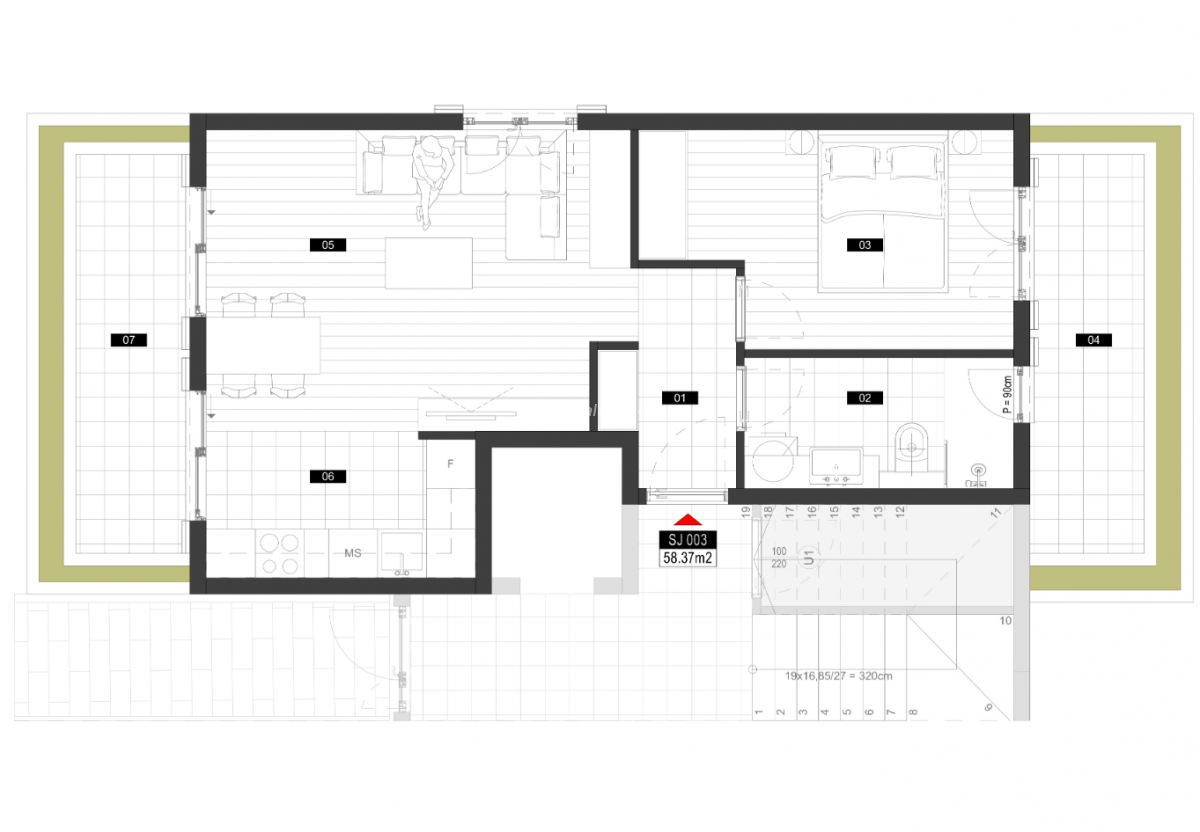 One bedroom apartment 58m2 for sale - Tivat 6