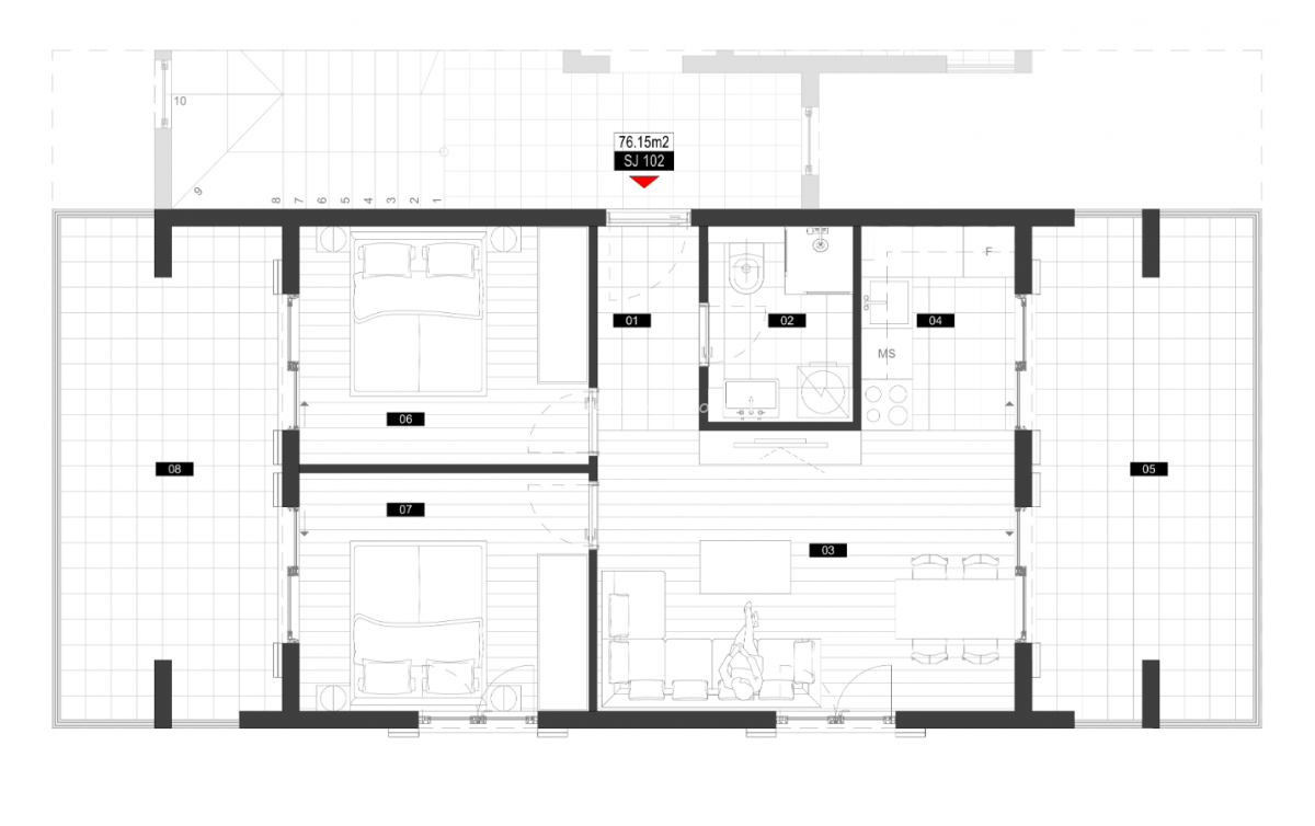 Dvosoban stan u Tivtu, 76m² — 6
