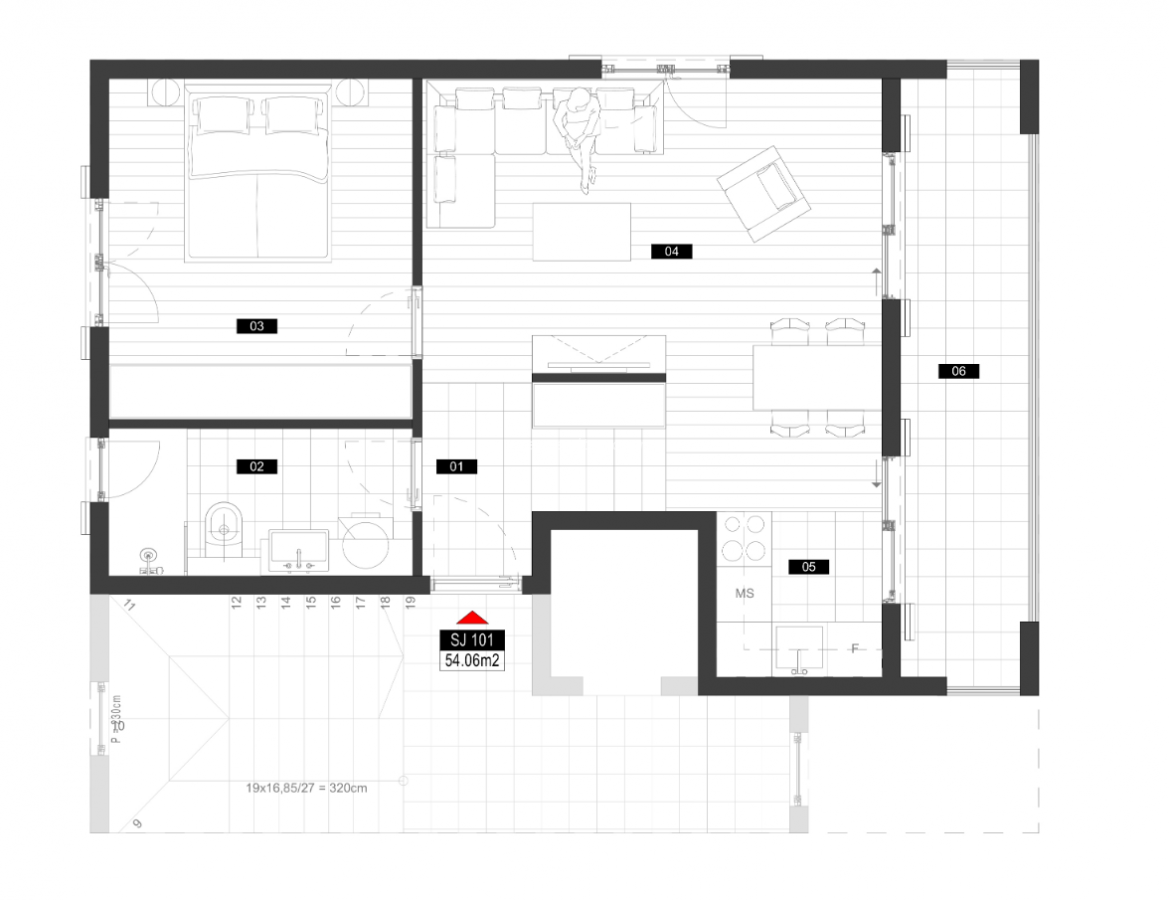 Jednosoban stan u Tivtu, 54m² — 6