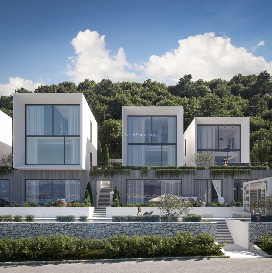 Duplex Apartment 119m2 with Two Bedrooms and panoramic sea view - Krasici, Tivat