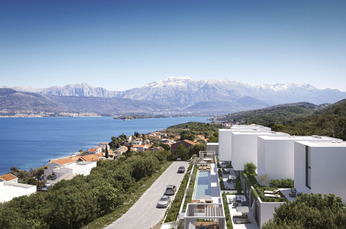 Duplex Apartment 119m2 with Two Bedrooms and panoramic sea view - Krasici, Tivat 2