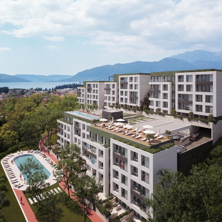 One-bedroom apartment under construction for sale in Tivat – 45 m2, new complex with swimming pool 3