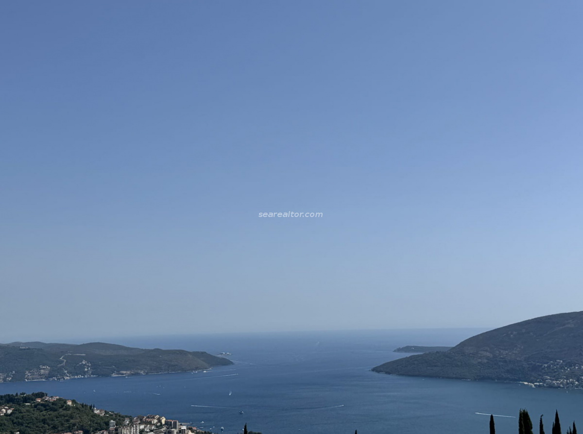 Building land with panoramic sea view - Trebesin, Herceg Novi
