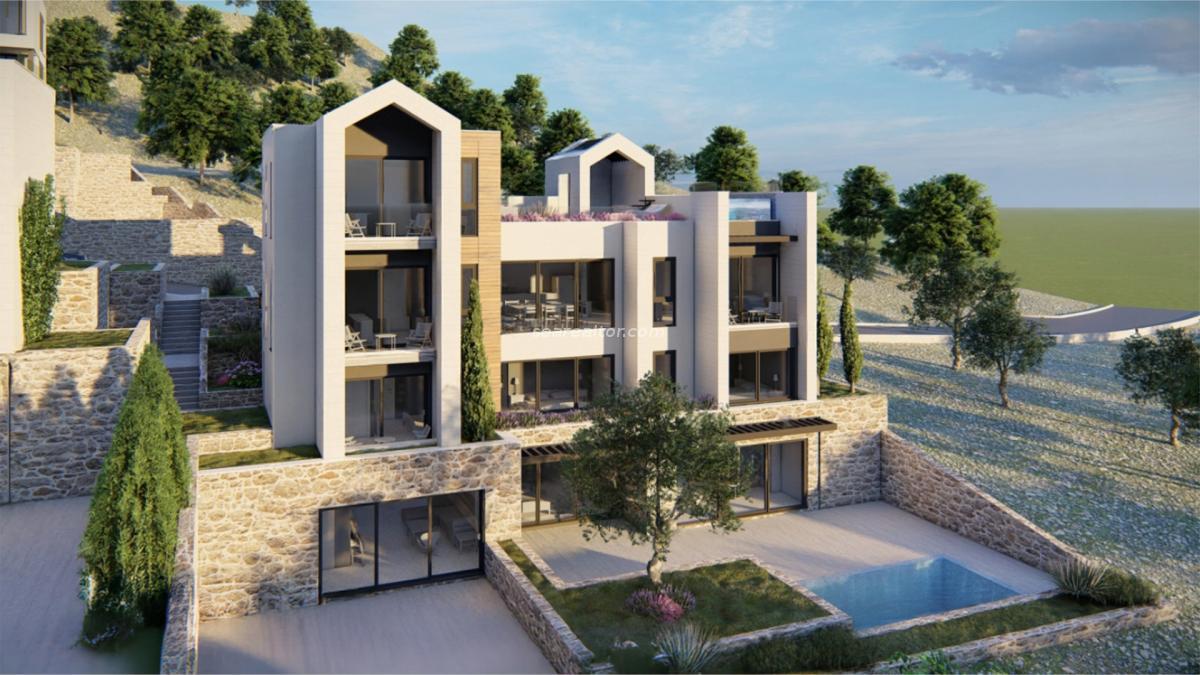 Премиальные двухспальные апартаменты 250 m² с частным бассейном в Донья Ластва (F-S2)
