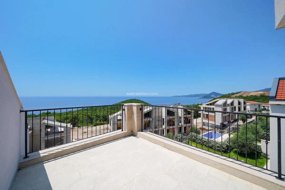 Havuzlu, 4 Yatak Odalı ve Panoramik Manzaralı Modern Kır Villası – Budva Rivierası 3