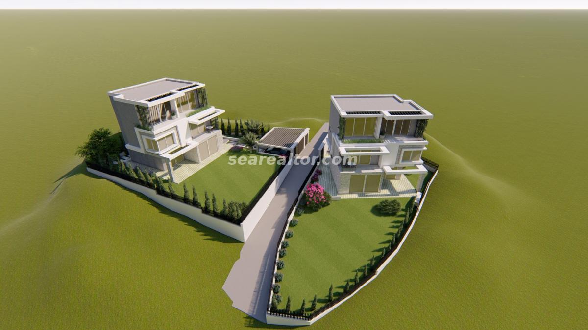 Kalimanj, Tivat'ta Deniz Manzaralı Modern Üç Katlı Villa 5