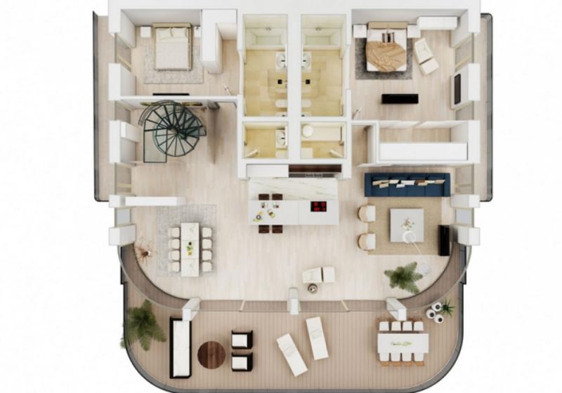 Two bedroom apartment in Dukley Gardens 9