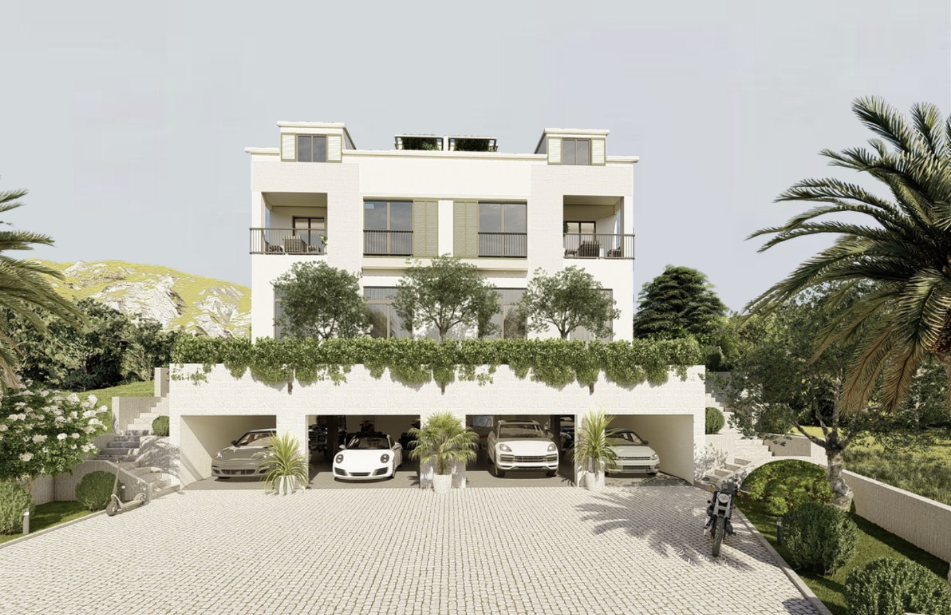 Duplex Apartment 95m² Under Construction with Private Courtyard – Mrčevac, Tivat