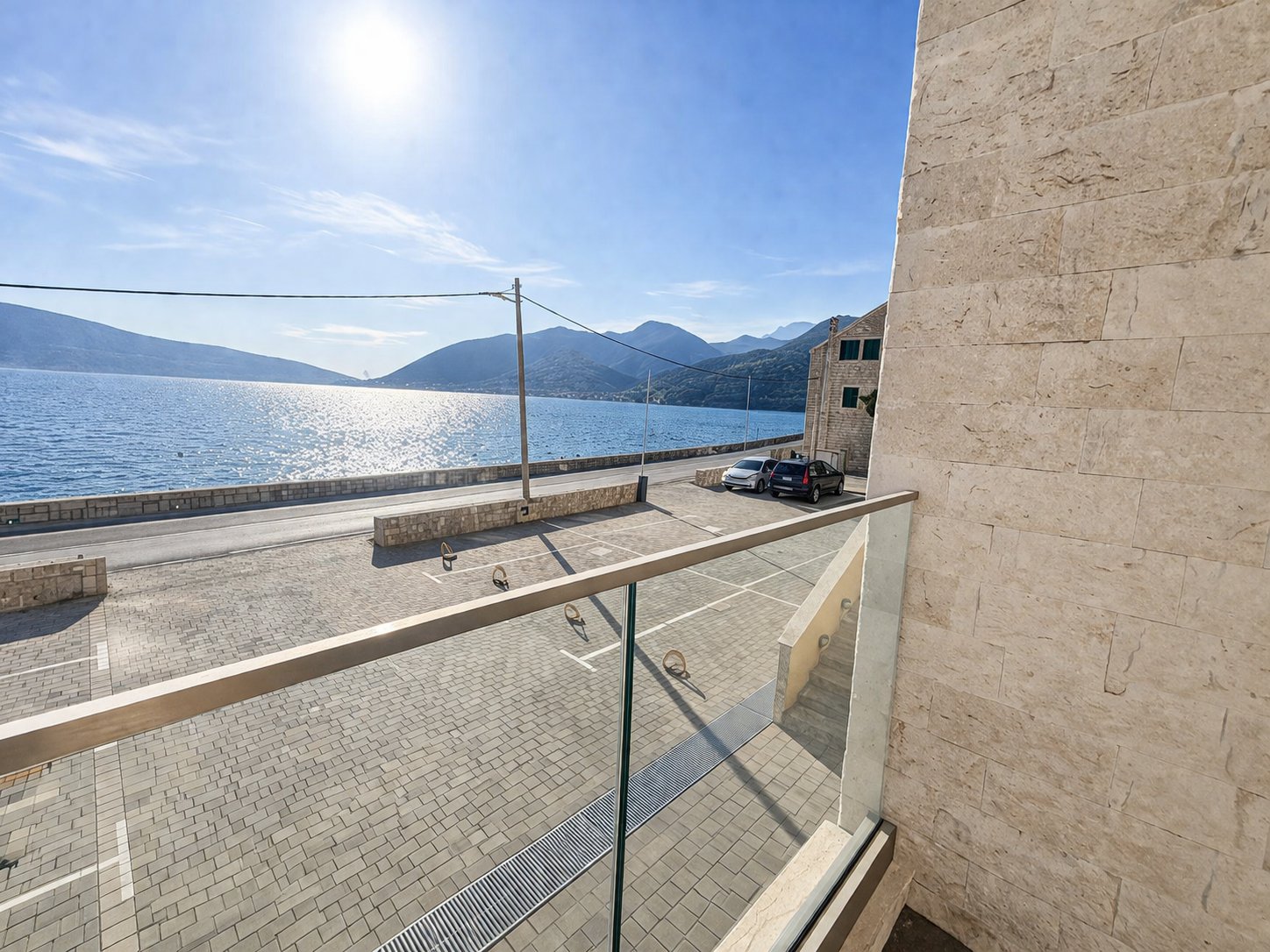 One-bedroom apartment in the first row to the sea with sea view - Opatovo, Tivat